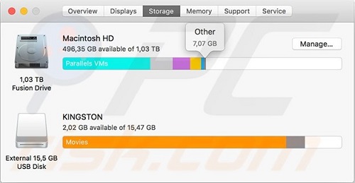 clean mac other storage