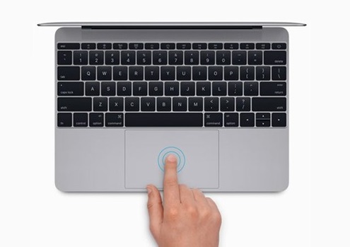 By right-clicking on MacBook with Force Touch Trackpad