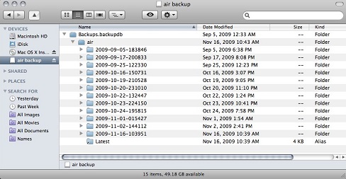 mac time machine restore not seeing hard drive