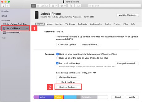 Recover Deleted Text Messages on the iPhone Using Finder