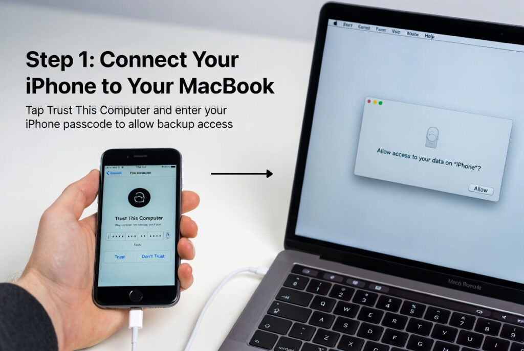 Connect Your iPhone to Your MacBook