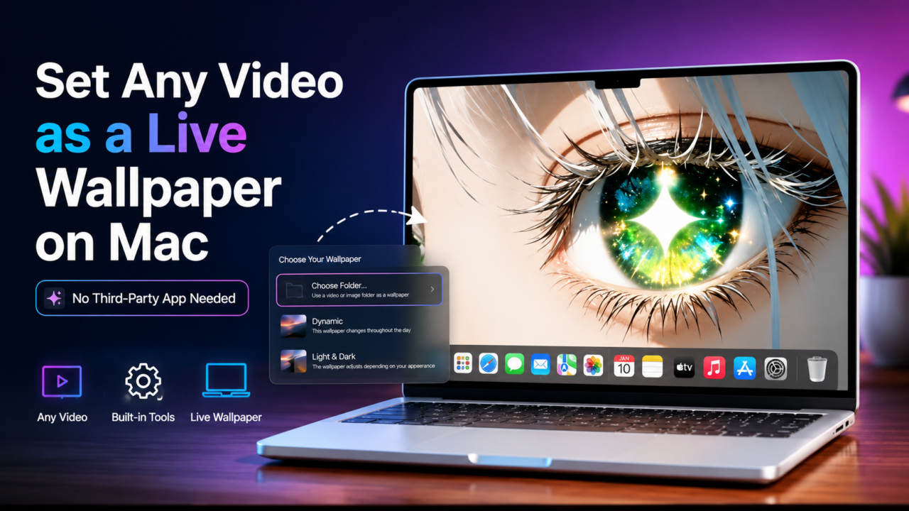 How to Set Any Video as a Live Wallpaper on Mac (No Third-Party App Needed)