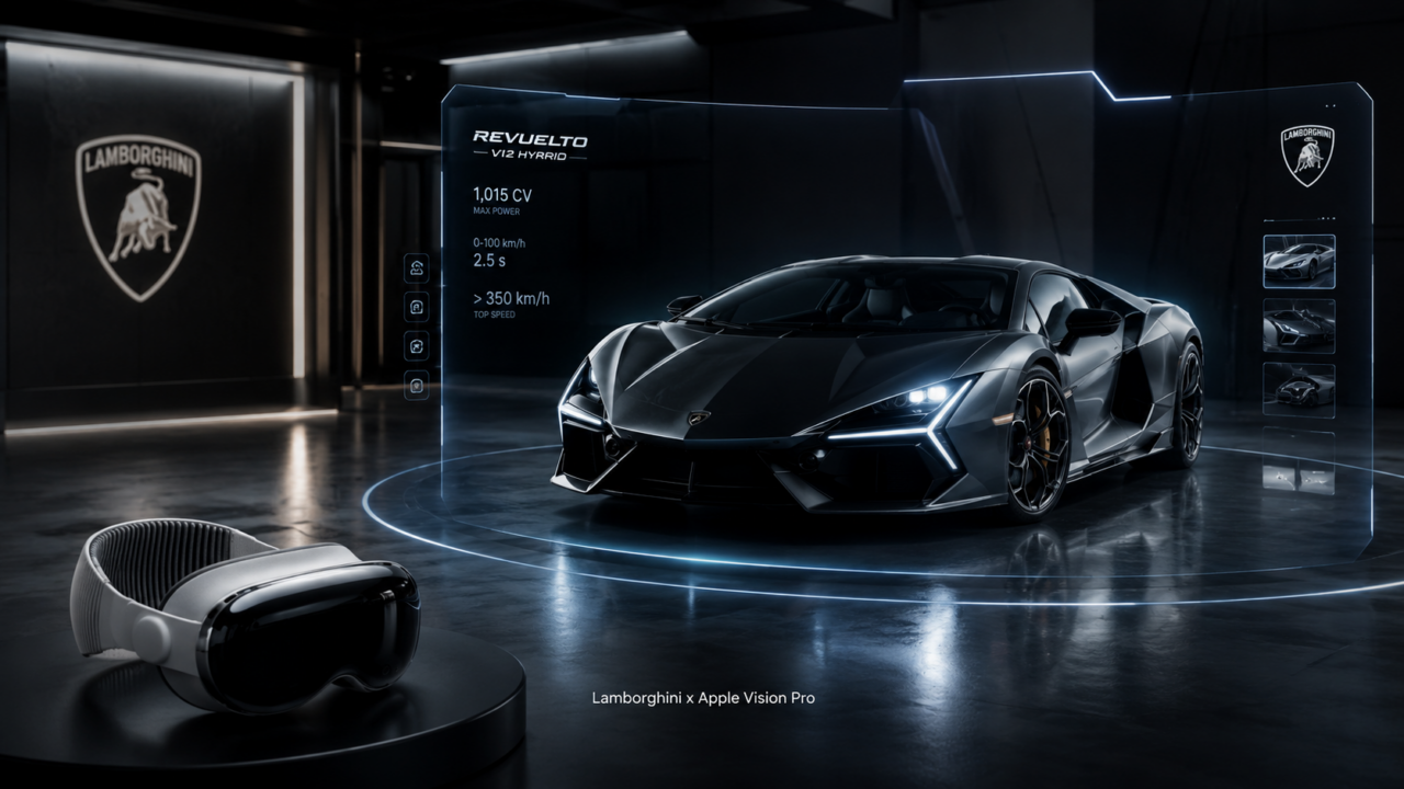 Lamborghini’s New Apple Vision Pro App Parks a Full-Size Supercar in Your Living Room