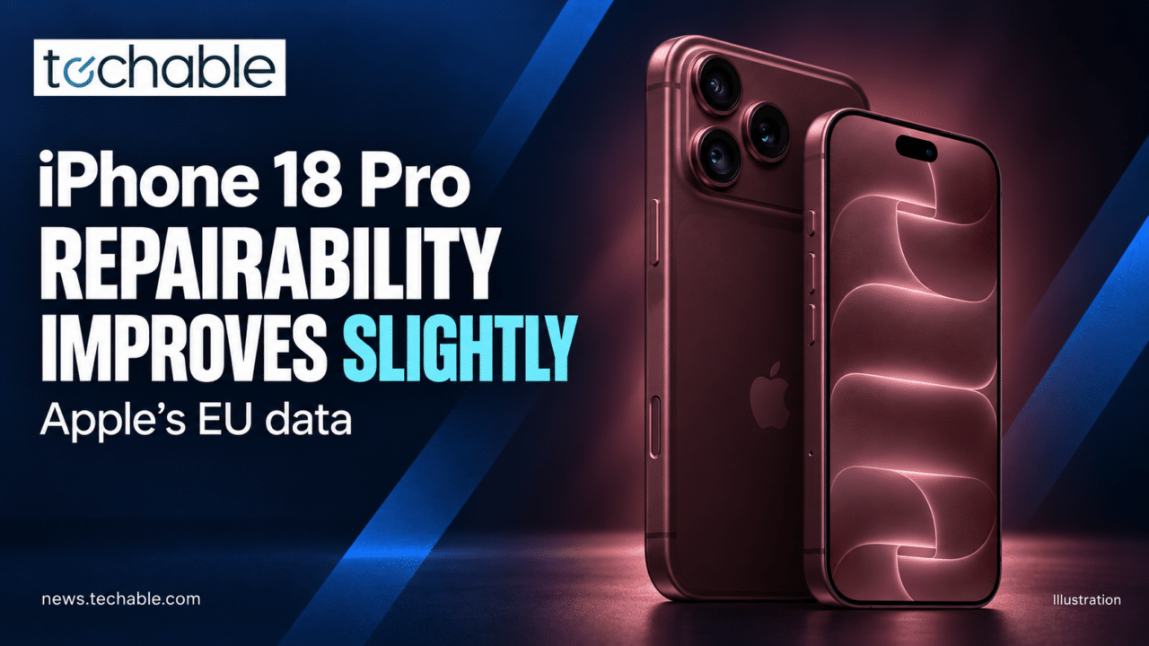 iPhone 18 Pro Repairability Improves Slightly, Apple’s EU Data Shows